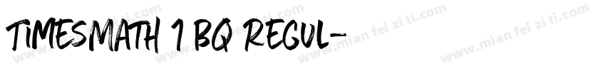 TimesMath 1 BQ Regul字体转换